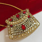Kashish Kundan Brass Clutch Mini