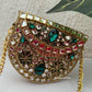 Kashish Kundan Brass Clutch Mini