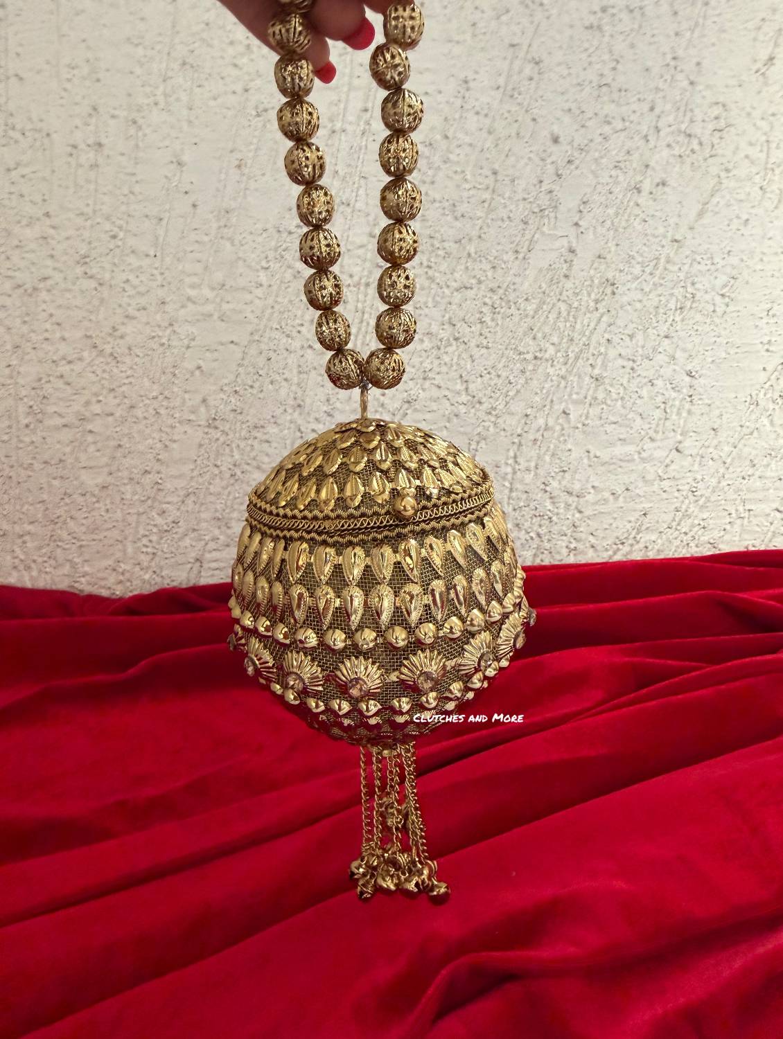 Mini Metal Potli Bag Gold