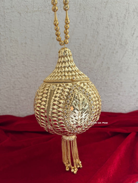 Metal Gold Potli Bag (Big Size)