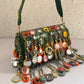 Mirror Flap Bag Multicolored ( Green Base )