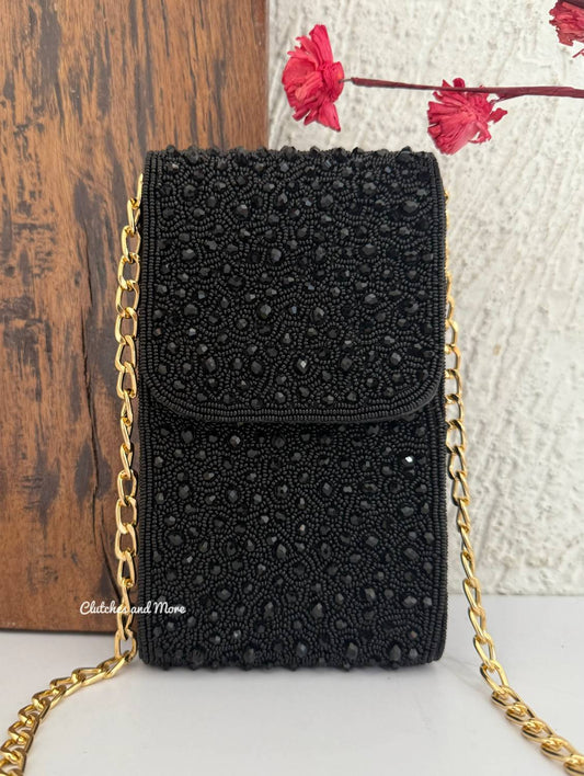 Claire Mobile Sling Cum Waist Bag Black