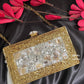 Mother of pearl luxury Gold clutch with tassel