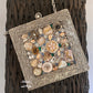 Square Mother of Pearl luxury clutch Silver