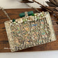 Superluxe Mother of pearl Clutch Silver
