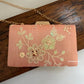 Floral Peach Clutch