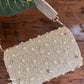 White Pearl and Diamond Flap Bag