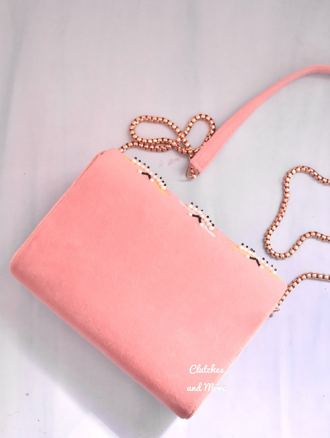 Light Pink Butterfly Flap Bag