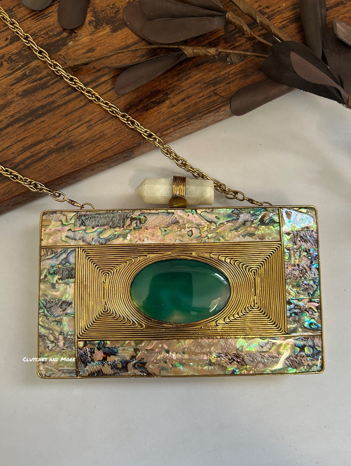 Mehrama Mother of Pearl Luxe Clutch