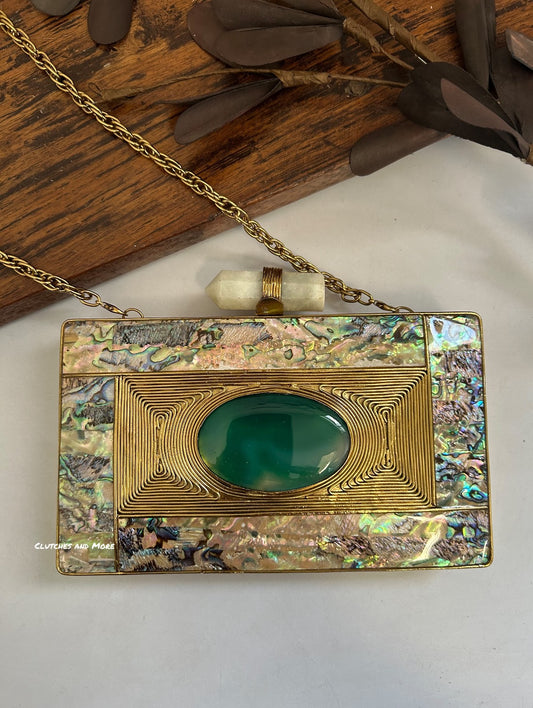 Mehrama Mother of Pearl Luxe Clutch