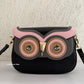 Owl Crossbody Bag White Black