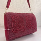 Rose Flap Bag Maroon