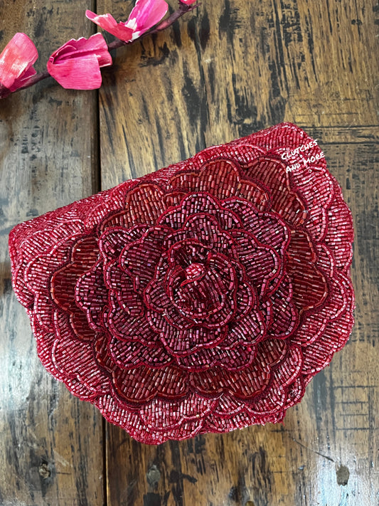 Luxury Rose Red Sling Bag