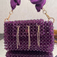 Celebrity Edit Crystal Bag Purple