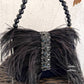 Feather Flap Bag Black