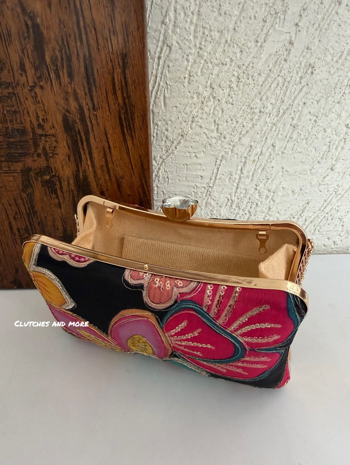 Jasmine Floral Bag Black Multicoloured