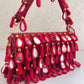Mirror Flap Bag Deep Red