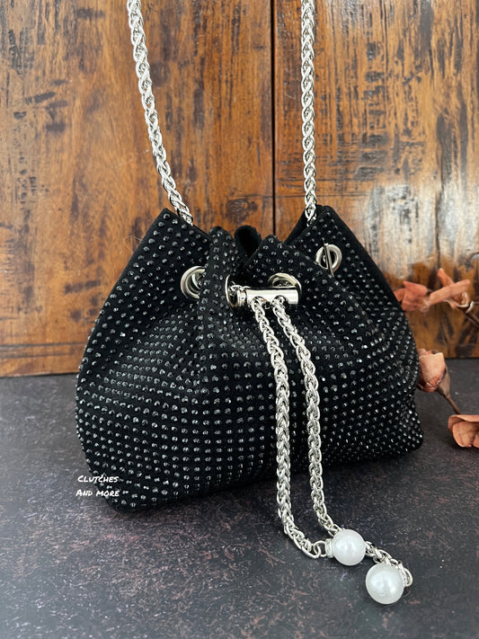 Black Bucket Bag