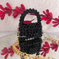 Mini Crystal Sling Black