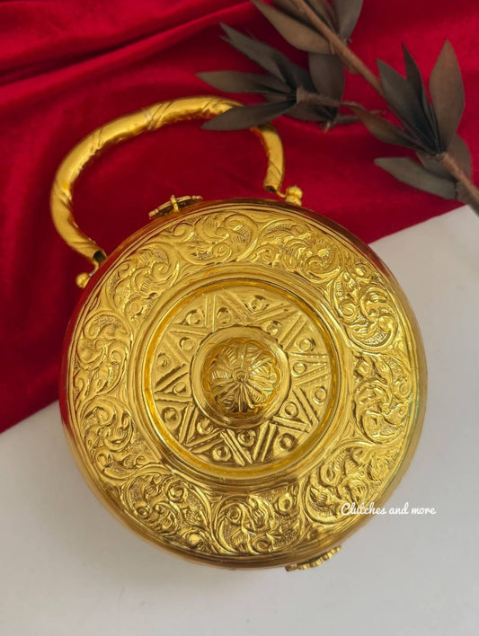 Brass Chakra Gold Bag