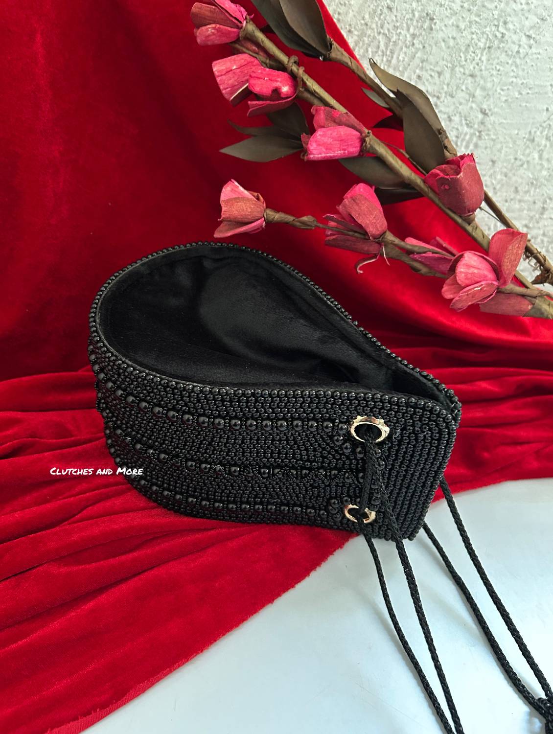 Pearl Droplet Bag Black