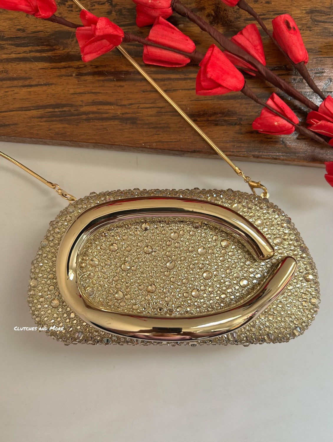 The ZARA Clutch Gold ( Party Edition )