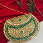 Kasika Kundan Brass Clutch Gold Green