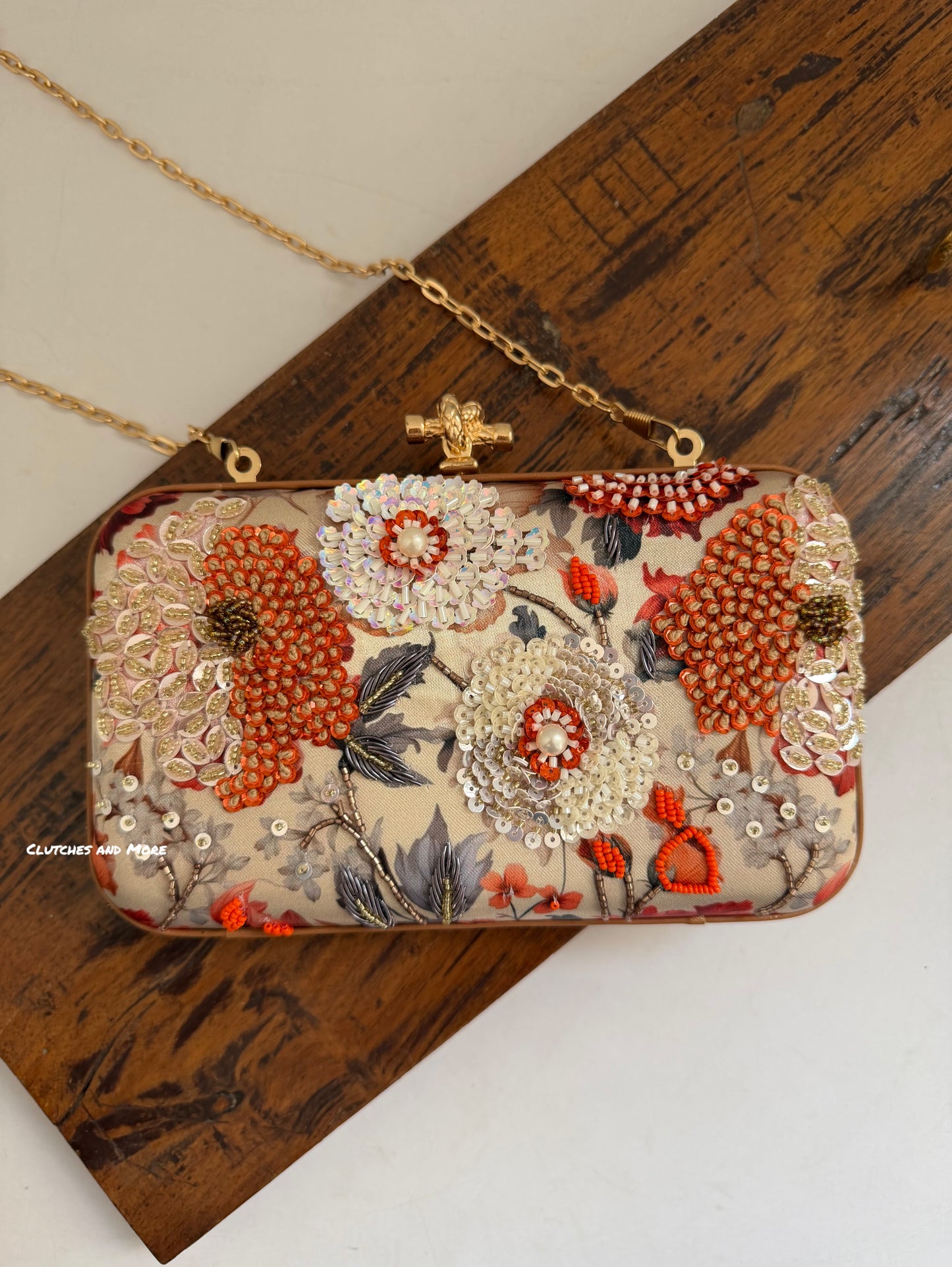 Poppy Floral Clutch  Multicoloured