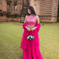 Pink Lehenga Set by Dorie