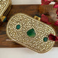 Aadya Kundan Mother of pearl luxury clutch