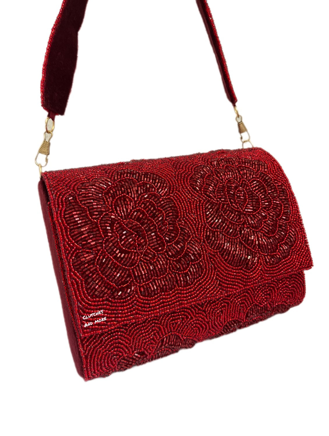 Red Rose Flap Bag