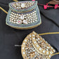 Kashish Kundan Brass Clutch Mini Gold