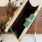 Superluxe Mother of pearl Clutch Silver