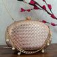 Criss Cross Capsule Bag Rose Gold