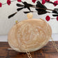 Embellished Oval Resin Clutch