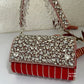 Premium Stone studded Bag Red