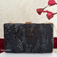 Black Shimmer Party Clutch