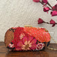 Poppy Floral Capsule Clutch Multicolored