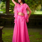 Pink Organza Skirt and Ruffle Top by Dorie