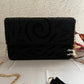 Box Style Flap Bag Black