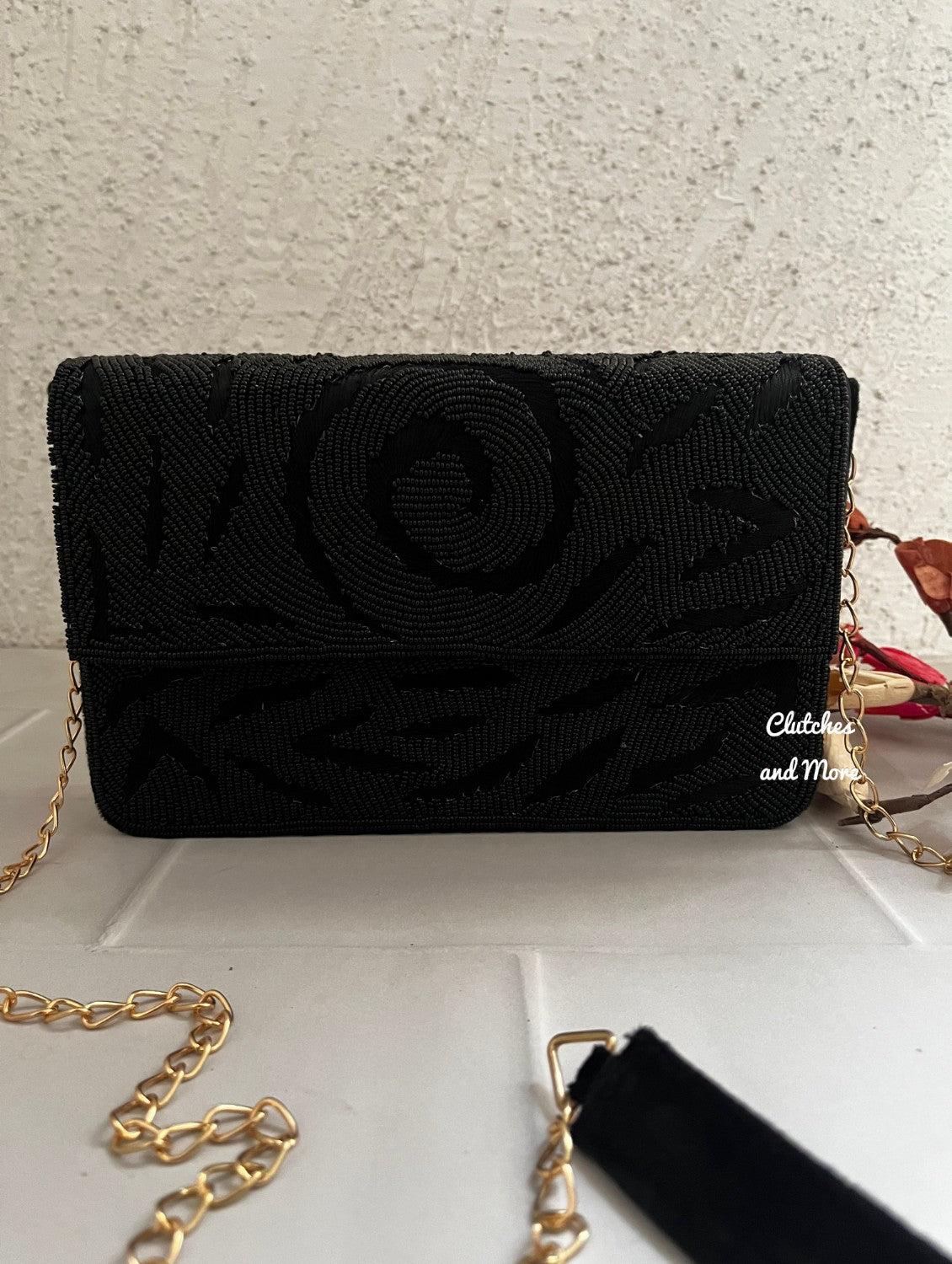 Box Style Flap Bag Black