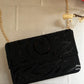 Box Style Flap Bag Black