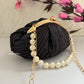 Crush Black Shimmer Batua bag