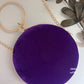 Chakra Purple Round Clutch