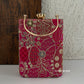 Ibadat Lakhnawi Chikankari Bag Rani Pink