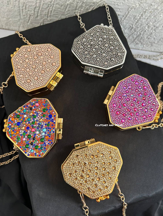 Micro Bee Rhinestone Bags (Multiple Colors)