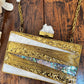 Mother of Pearl Premium Clutch Gold