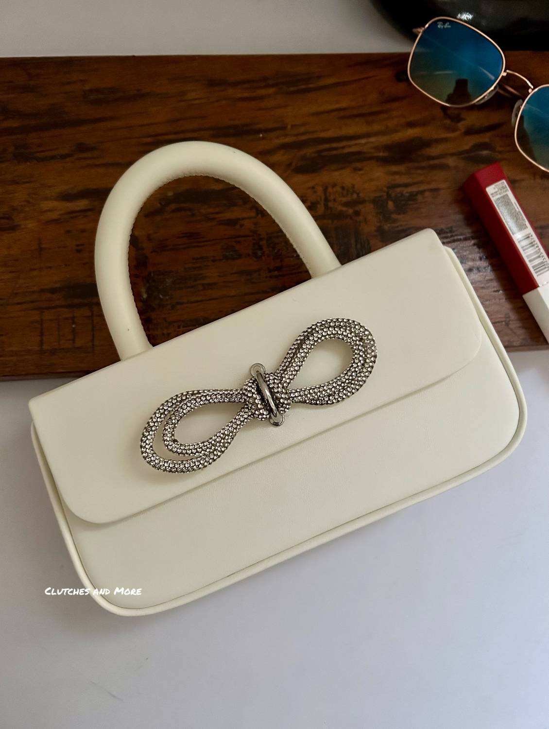 Scarlett Bow Sling bag White