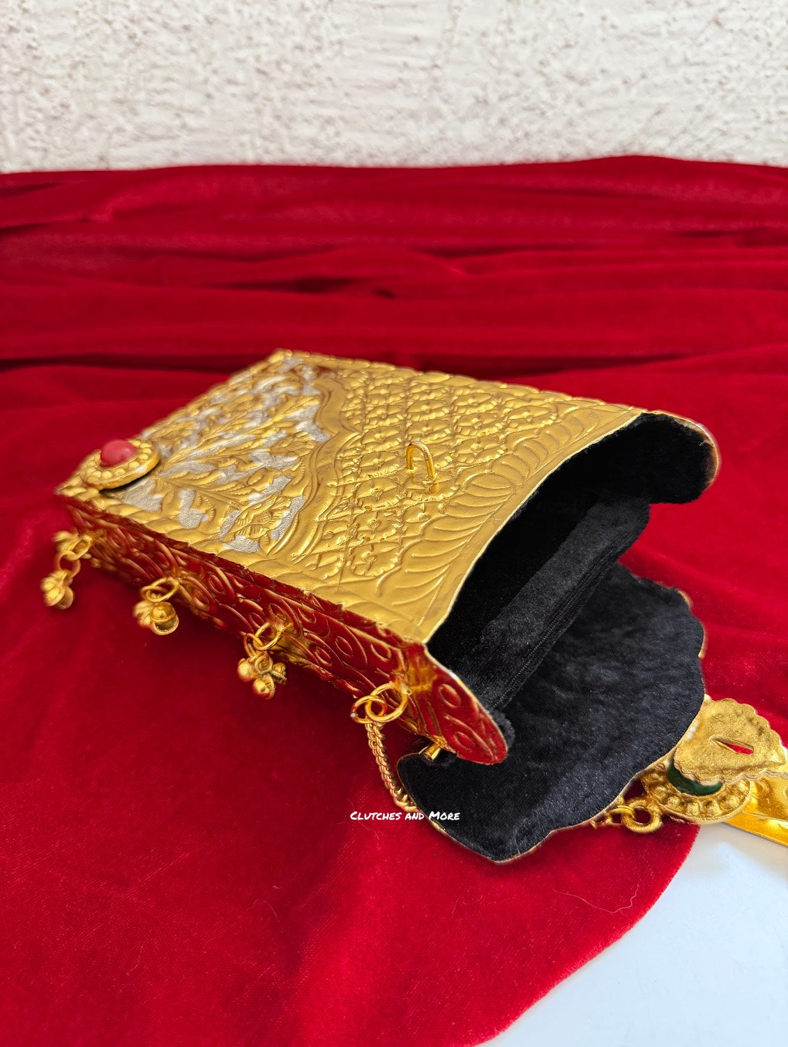 Gold Silver Brass Mobile Waist bag