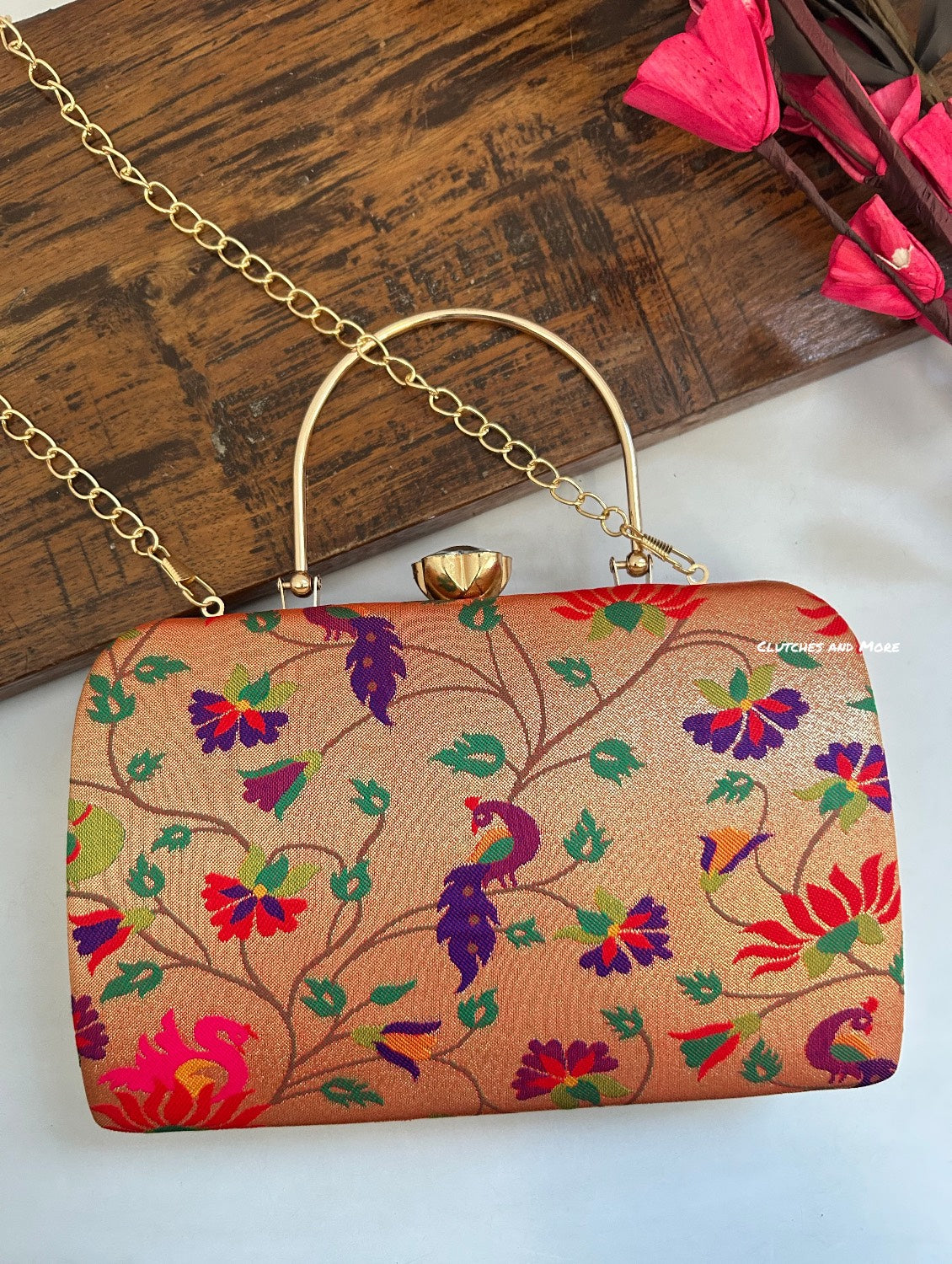 Paithani Clutch Multicolored